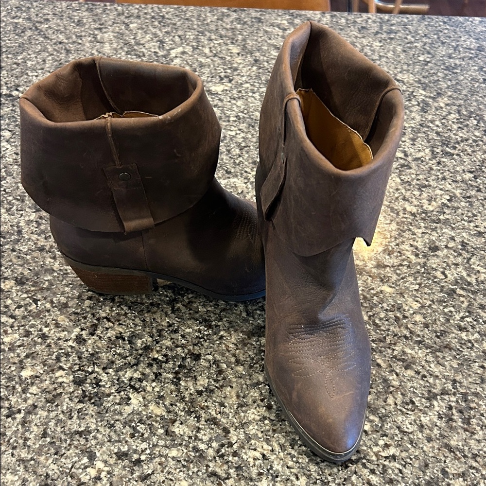 Ralph Lauren Dark Brown Ankle Booties